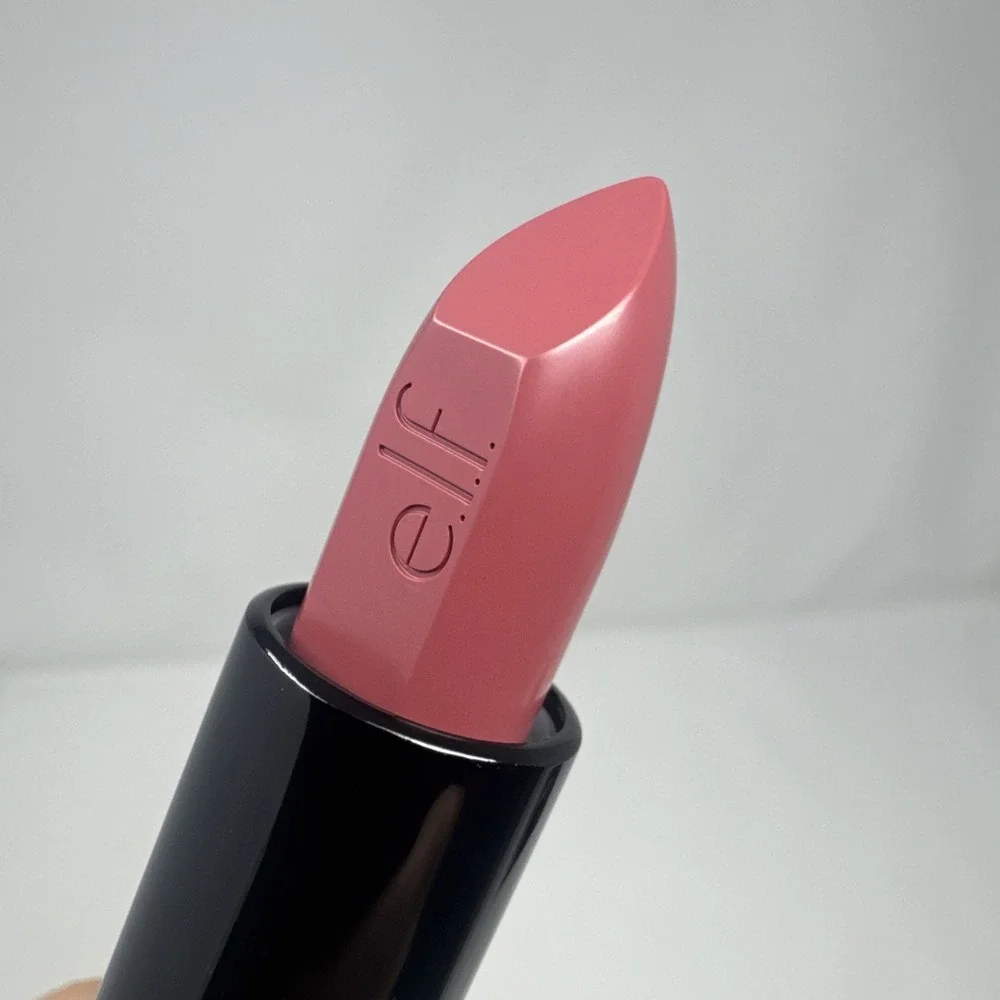 7X e.l.f.  O Face Satin Lipstick EFFORTLESS 0.13 oz Black Case 0.13 oz New Elf